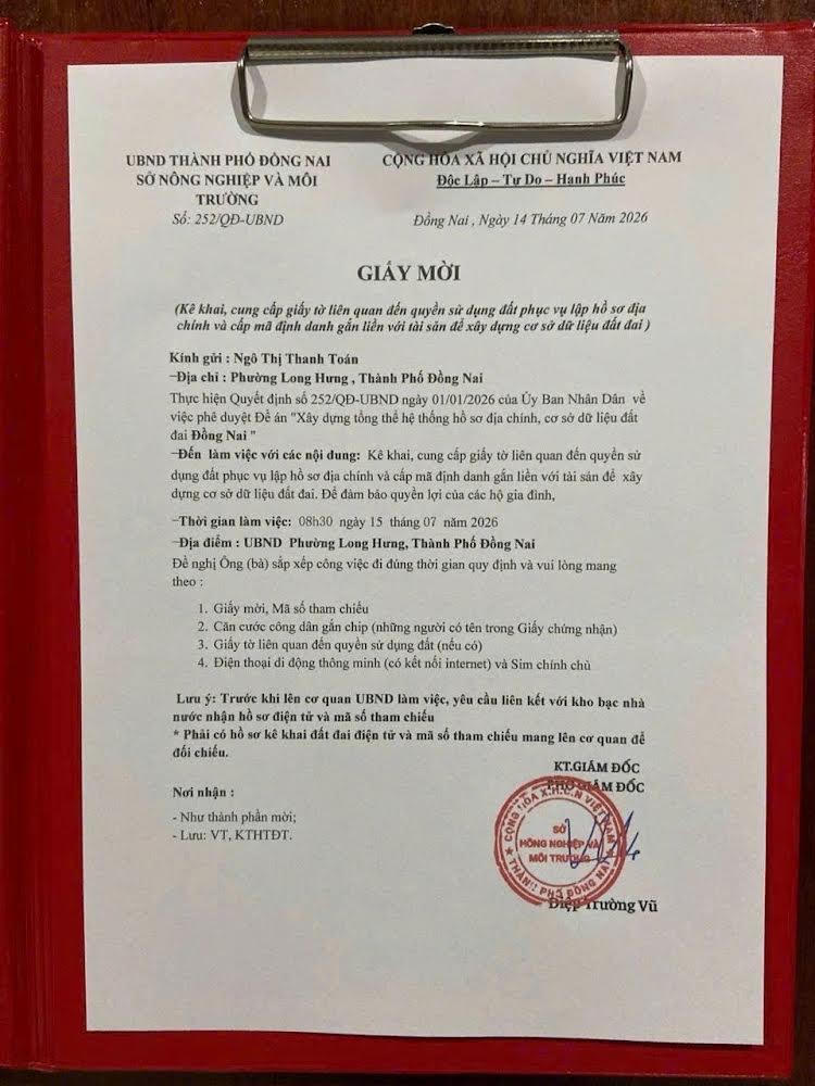 Giấy mời giả mạo các đối tượng gửi người dân. Giấy mời giả mạo các đối tượng gửi người dân.