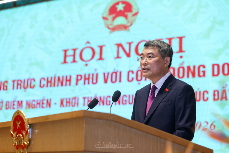 Thủ tướng đánh giá về những kết quả đạt được thời gian qua. (Ảnh: VGP/Nhật Bắc)