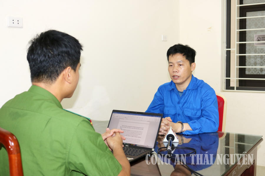 Cơ quan điều tra ấy lời khai đối tượng Lê Trung Hiếu.