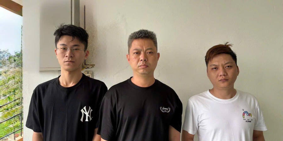 Các đối tượng nhập cảnh trái phép vào Việt Nam. (Ảnh: CA Cao Bằng).