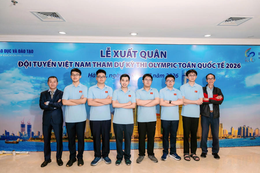 Đội tuyển quốc gia Việt Nam tham gia kỳ thi IMO 2026.