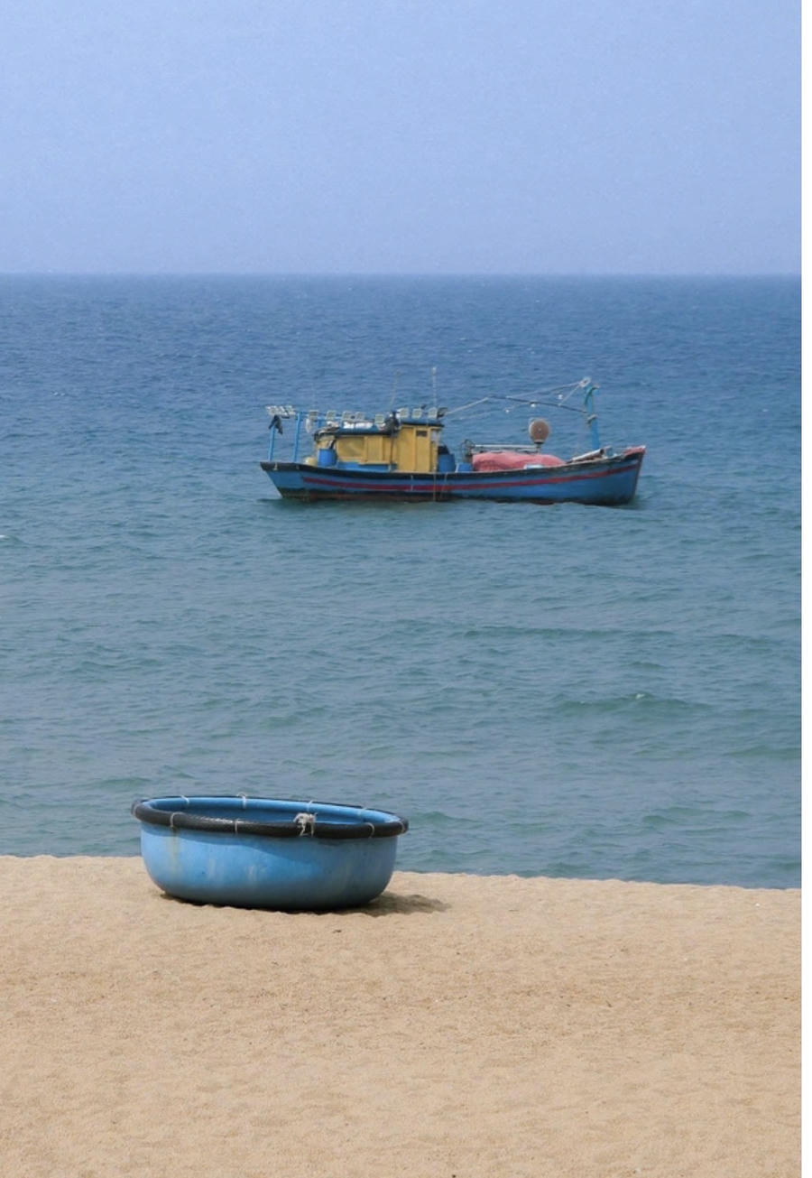 Một góc biển làng Lò. Ảnh: Lê Minh Hoàng/ VNE