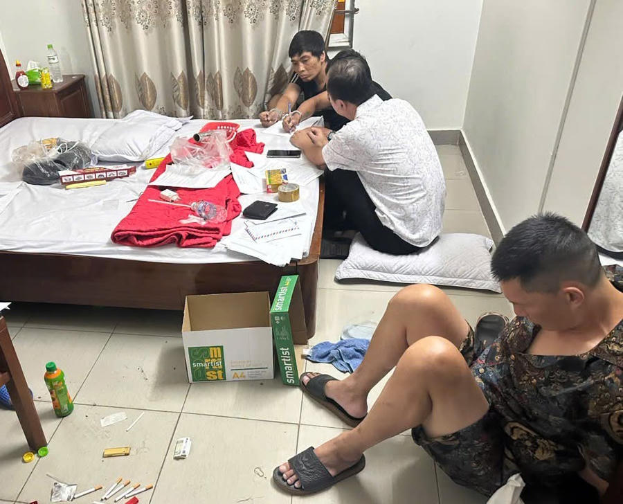 Một số đối tượng bị bắt điển hình.