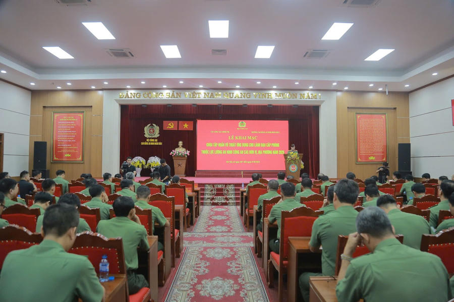 Quang cảnh buổi lễ. (Ảnh: Bộ CA)