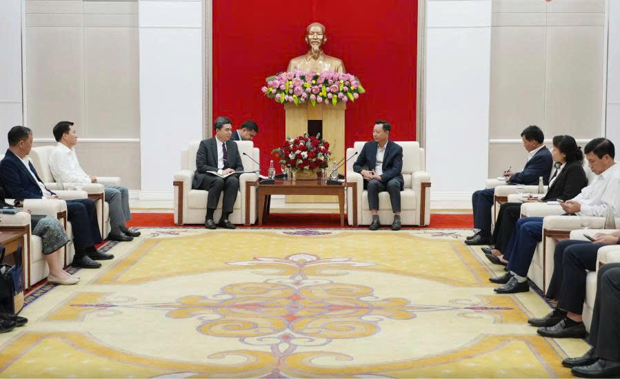 Quang cảnh buổi tiếp. Quang cảnh buổi tiếp.