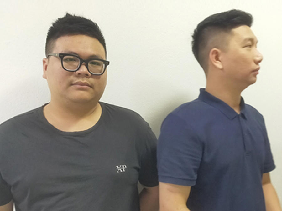 Các đối tượng Nguyễn Văn Hậu, Nguyễn Văn Bảo và nhiều đối tượng khác liên quan bị bắt giữ để điều tra, làm rõ. (Ảnh: Công an tỉnh Thanh Hóa)