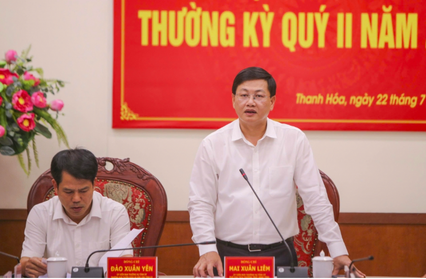 Ông Mai Xuân Liêm, Phó Chủ tịch Thường trực UBND tỉnh, tạm thời phụ trách, điều hành hoạt động của UBND tỉnh và Đảng ủy UBND tỉnh Thanh Hoá.
