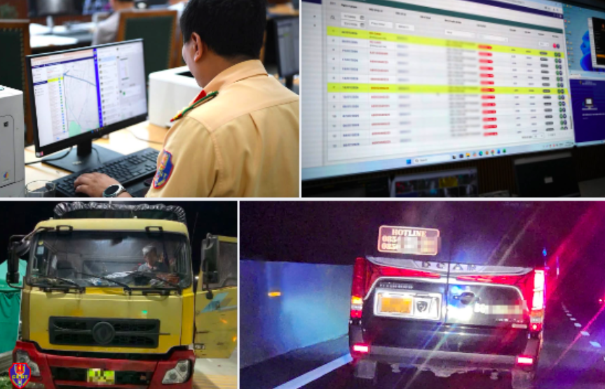 Các trường hợp có dấu hiệu vi phạm đều được cập nhật và chuyển về trung tâm để xác minh, xử lý theo quy định. Ảnh: Cục CSGT.
