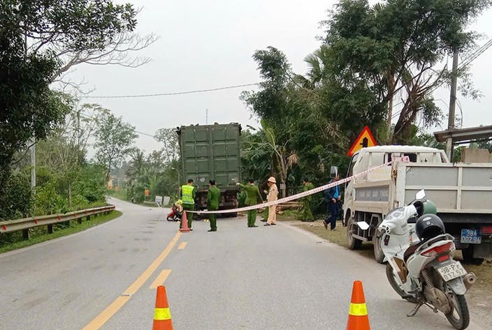 Hiện trường vụ tai nạn.