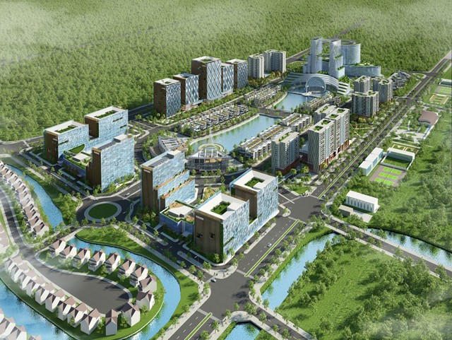 Phối cảnh công viên phần mềm.