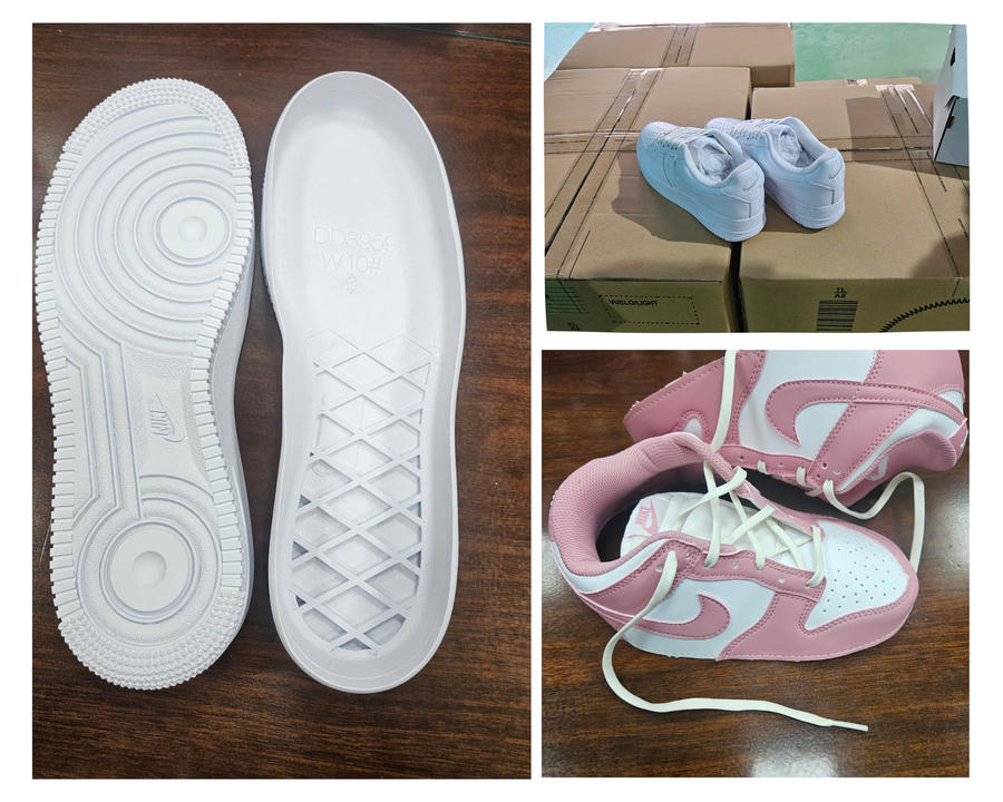 Các sản phẩm mang các dấu hiệu "NIKE", "NIKE AIR" và "AIR JORDAN. (Ảnh: dms.gov.vn)
