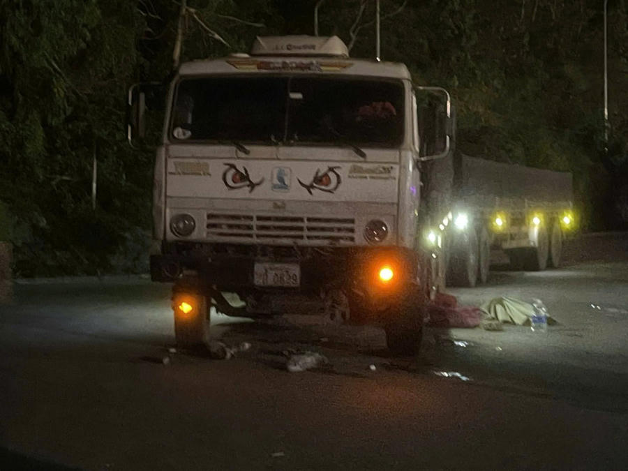 Hiện trường vụ tai nạn thương tâm - Ảnh CTV.