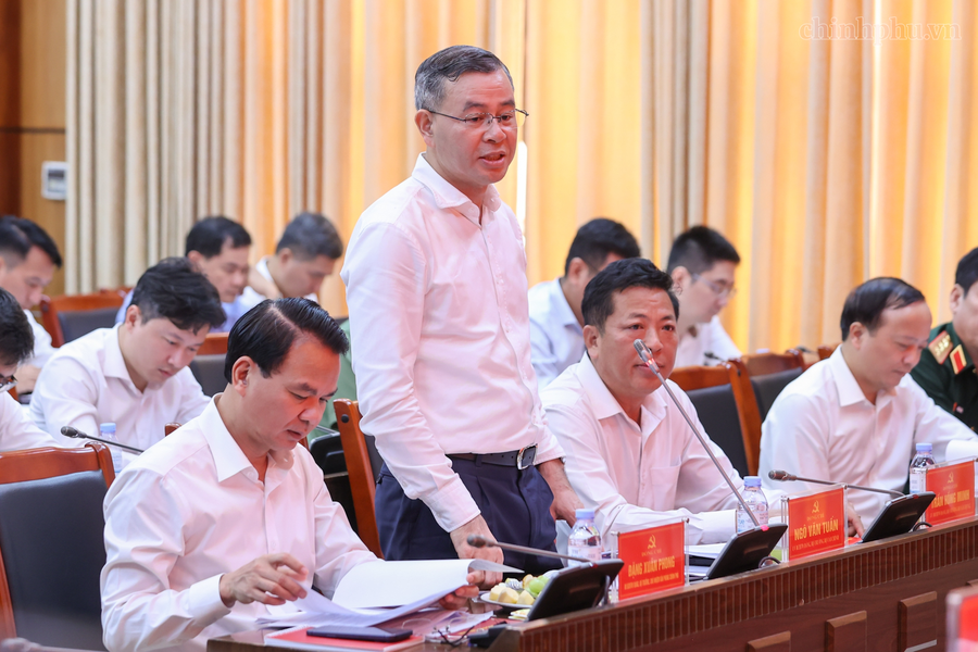 Bộ trưởng Bộ Tài chính Ngô Văn Tuấn phát biểu - Ảnh: VGP