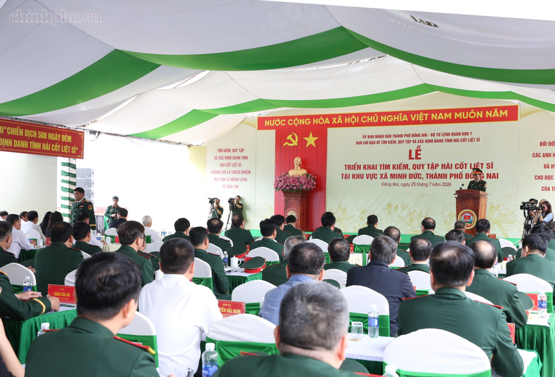 Đại tướng Phan Văn Giang phát biểu tại buổi lễ. (Ảnh: VGP/Nguyễn Hoàng
)