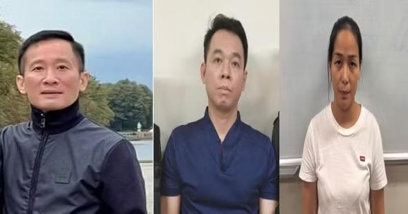 Các bị can liên quan vụ án - Ảnh: Bộ Công an