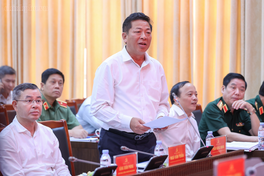 Bộ trưởng Bộ Xây dựng Trần Hồng Minh phát biểu - Ảnh: VGP