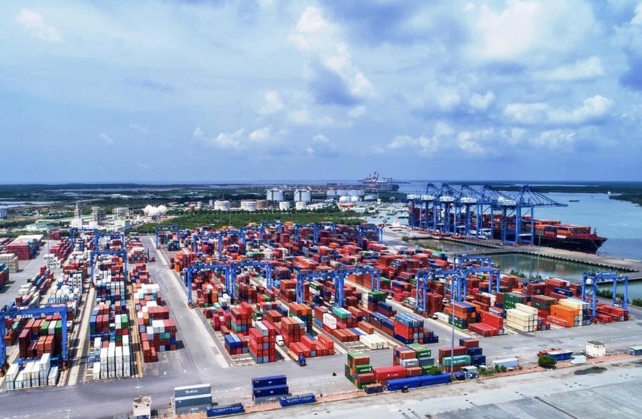 Góc cảng Cái Mép - Thị Vải. Ảnh: VGP