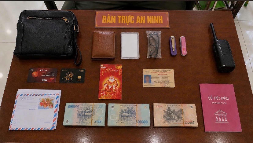 Tài sản bị bỏ quên. (Ảnh: Công an tỉnh Gia Lai)