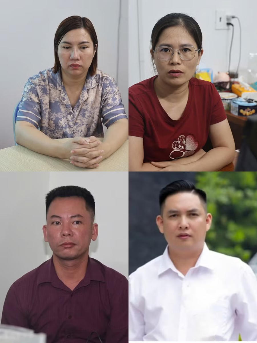 Các đối tượng trong vụ án
