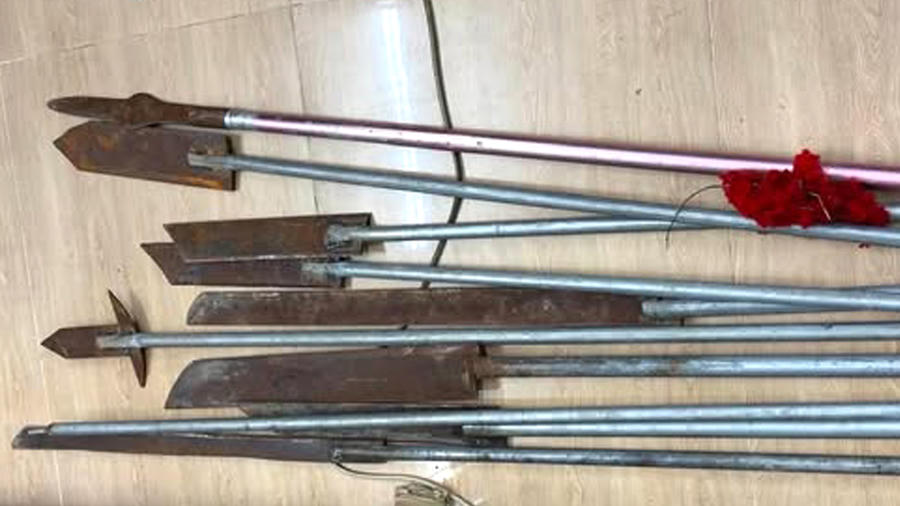 Hung khí thu giữ được. (Ảnh: BCA)