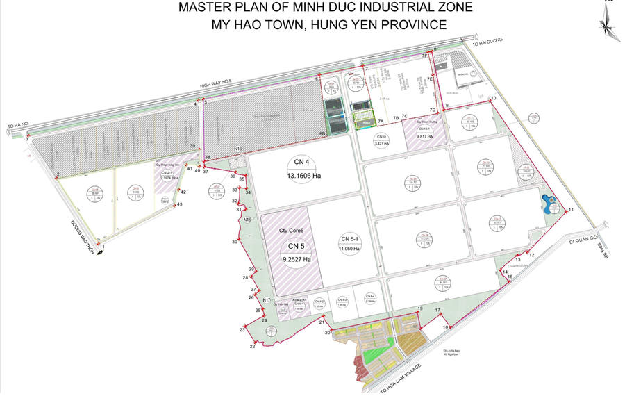 Hưng Yên cho Công ty cổ phần Đầu tư Phát triển Hạ tầng VNT thuê đất làm KCN