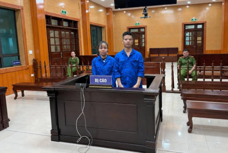 Các bị cáo tại phiên tòa. Ảnh: Công an tỉnh Quảng Ninh