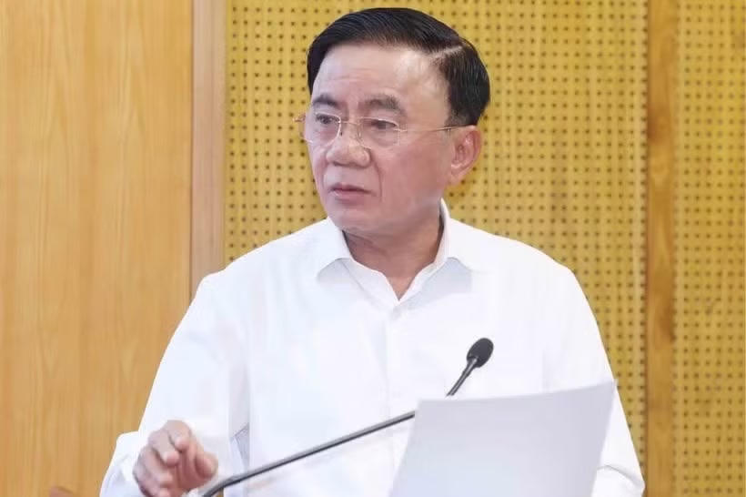 Thường trực Ban Bí thư Trần Cẩm Tú. Ảnh TP