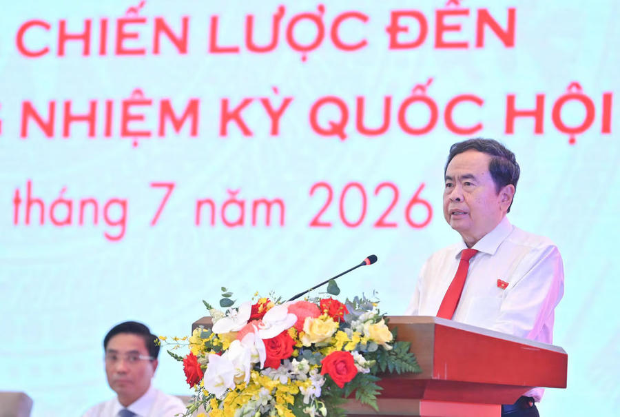 Chủ tịch Quốc hội Trần Thanh Mẫn phát biểu khai mạc.