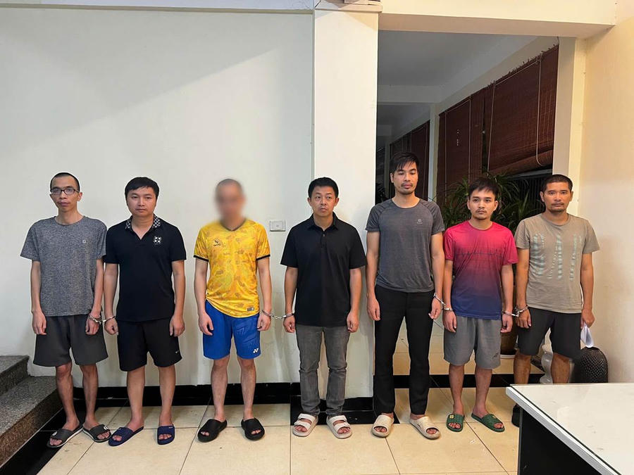 CATP Hà Nội bắt giữ Hoàng Gia Tân và các đối tượng liên quan.