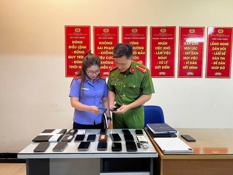 Một số tang vật vụ án.