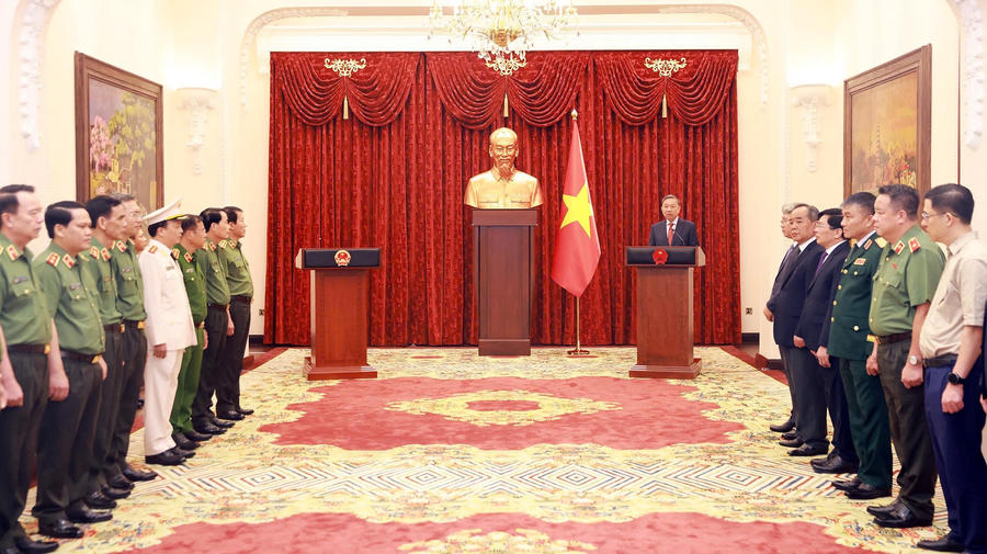 Tổng Bí thư, Chủ tịch nước Tô Lâm chủ trì buổi Lễ.