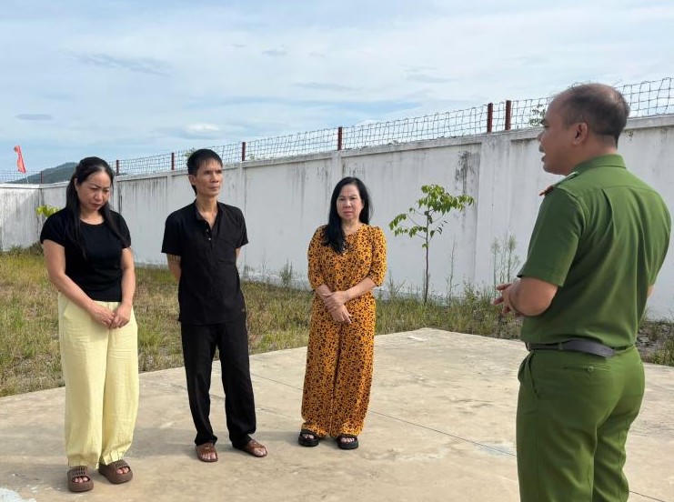3 đối tượng cho vay nặng lãi bị khởi tố - Ảnh Công an Hà Tĩnh.