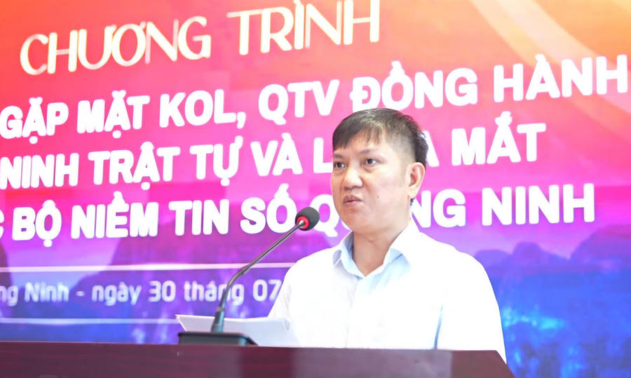 Thượng tá Nguyễn Đức Mạnh, Phó Giám đốc, Thủ trưởng Cơ quan An ninh điều tra Công an tỉnh phát biểu.