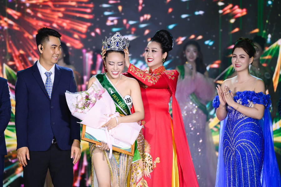 Nguyễn Hoàng Kiều Vy - người đẹp đến từ TP Hồ Chí Minh đăng quang Hoa hậu Quốc dân Việt Nam 2026. 