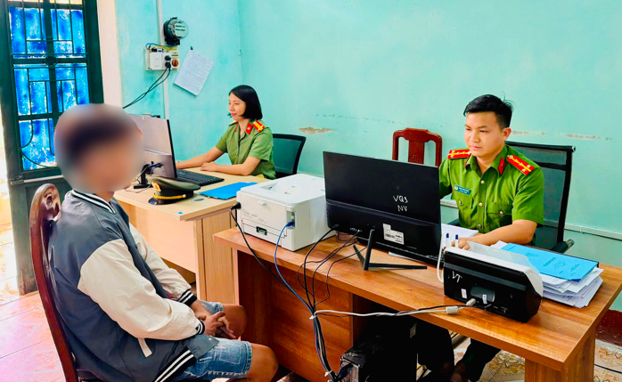 V.Q.H tại cơ quan Công an.