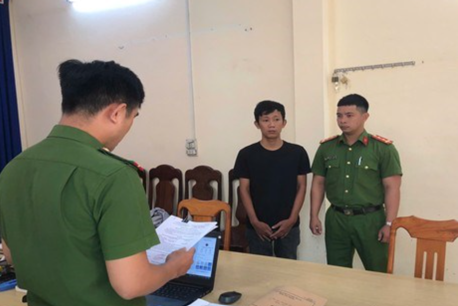 Đối tượng Trương Duy Khương bị khởi tố để điều tra về hành vi “Lừa đảo chiếm đoạt tài sản”. Ảnh: Công an cung cấp