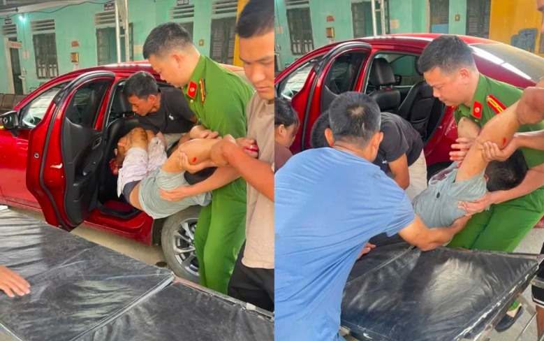 Thiếu tá Lý Văn Liên, cán bộ Công an xã Bạch Xa kịp thời đưa người bị tai nạn giao thông đi cấp cứu. Ảnh: Cổng Thông tin điện tử Bộ Công an Thiếu tá Lý Văn Liên, cán bộ Công an xã Bạch Xa kịp thời đưa người bị tai nạn giao thông đi cấp cứu. Ảnh: Cổng Thông tin điện tử Bộ Công an