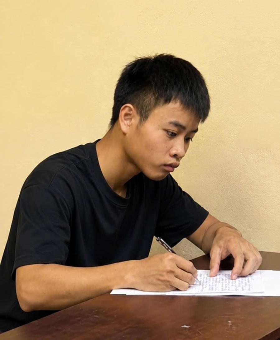 Đối tượng Hoàng Tuấn Vũ (bên trái) và Hoàng Văn Nha. (Ảnh: Công an tỉnh Phú Thọ)