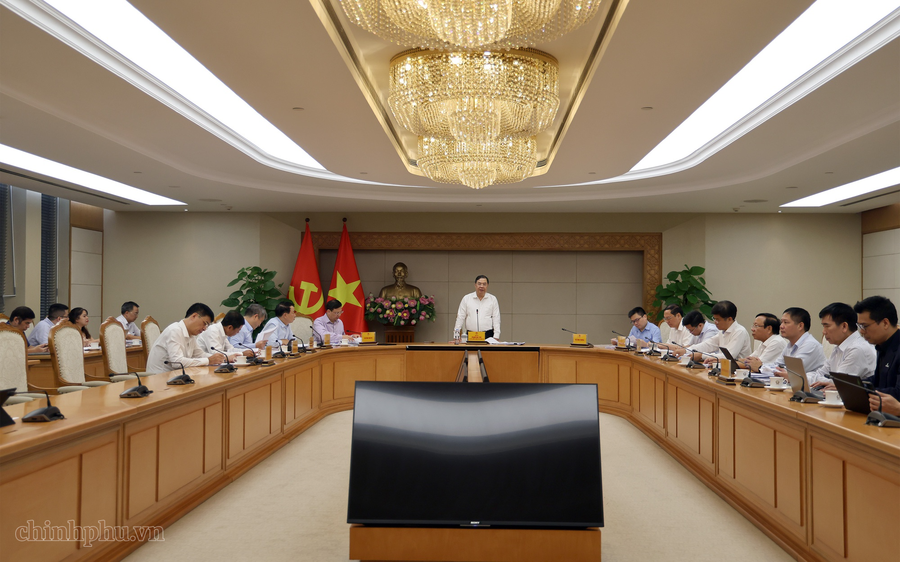 Toàn cảnh buổi làm việc. Ảnh: VGP