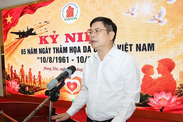 Ông Phạm Văn Nghiêm, Phó Chủ tịch UBND tỉnh phát biểu tại buổi kỷ niệm.
