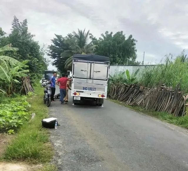 Hiện trường vụ tai nạn.
