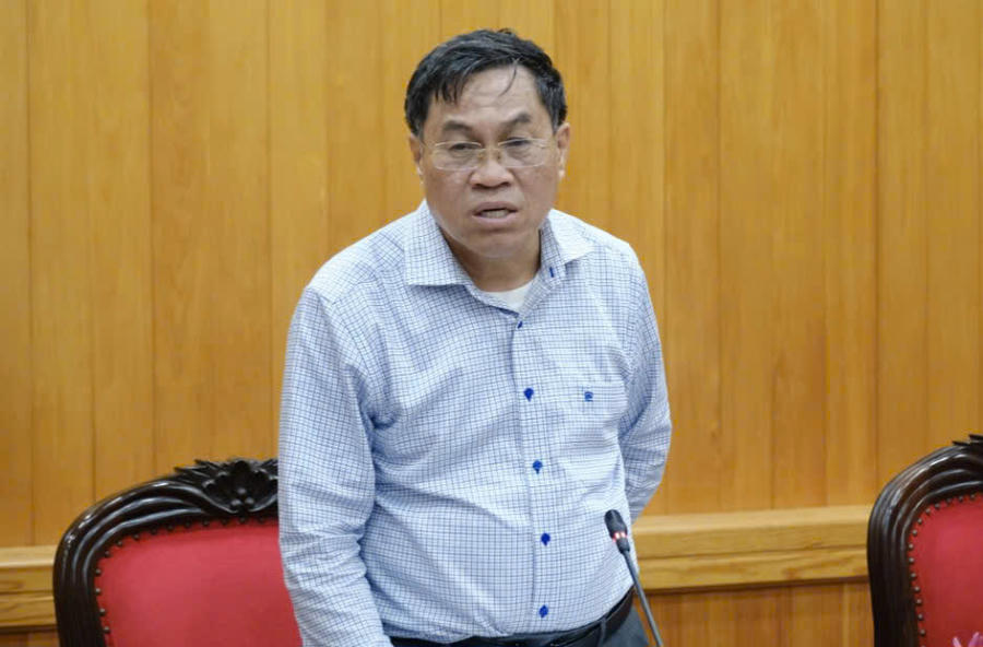 Ông Võ Ngọc Hiệp, Tỉnh ủy viên, Phó Chủ tịch UBND tỉnh phát biểu kết luận buổi làm việc. Ảnh: Báo Lâm Đồng