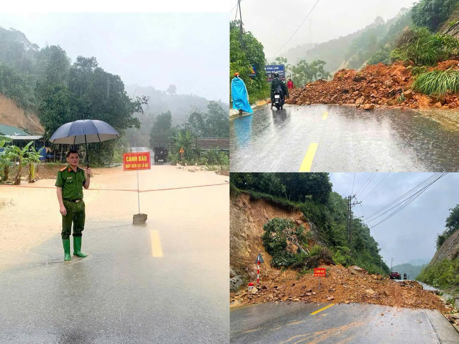 Mưa lũ thời gian qua khiến nhiều tuyến đường bị chia cắt.