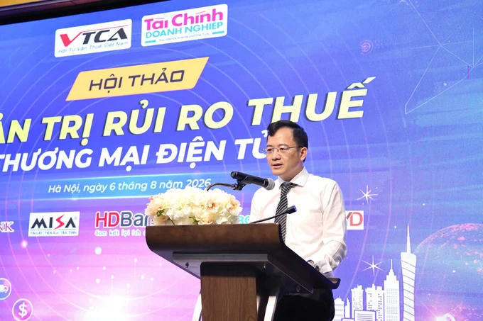 Ông Hà Khắc Minh - Tổng Biên tập Tạp chí Tài chính doanh nghiệp phát biểu khai mạc Hội thảo.