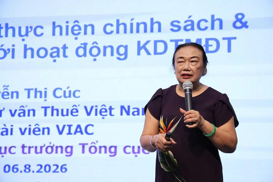 Bà Nguyễn Thị Cúc - Chủ tịch Hội Tư vấn Thuế Việt Nam.