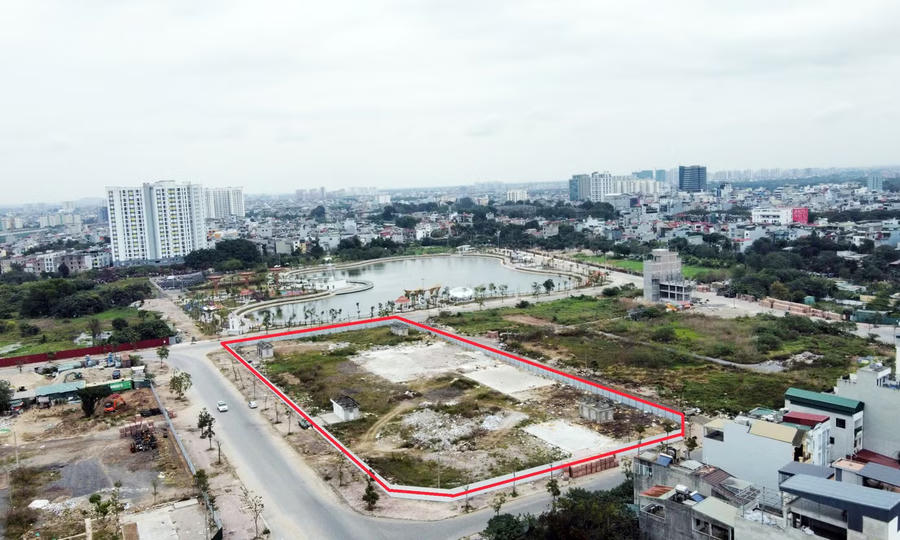Dự án nhà ở xã hội tại ô quy hoạch A4/HH5. Ảnh: Đình Phong (Báo Tiền Phong)