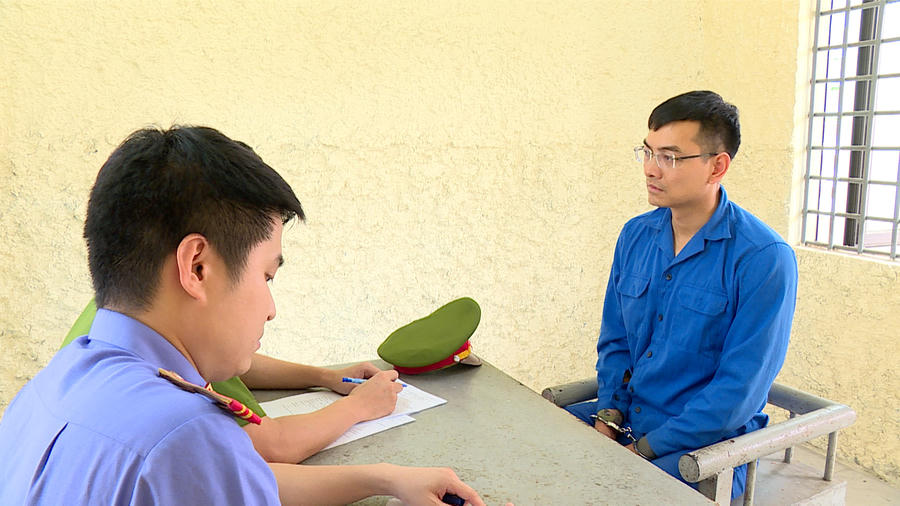 Bị can Hồ Văn Khoa tại cơ quan điều tra