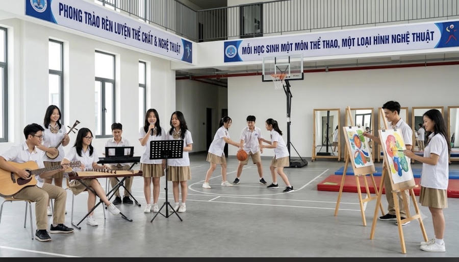 Nội dung nghệ thuật được mở rộng từ nhạc cụ, múa, mỹ thuật, nhiếp ảnh đến nghệ thuật dân gian truyền thống. Ảnh minh họa/nguồn AI