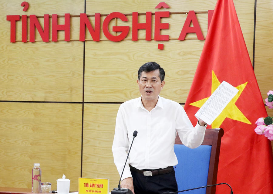 Phó Chủ tịch UBND tỉnh Nghệ An Thái Văn Thành.