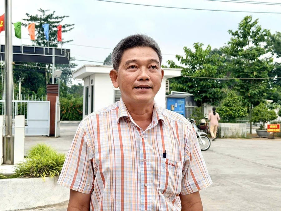 Ông Nguyễn Trung Nam, Phó Chủ tịch UBND xã Mỹ Hòa Hưng.